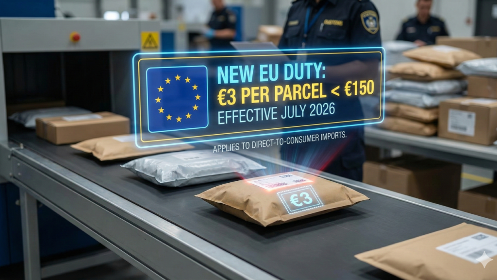 Επίσημος από τον Ιούλιο ο νέος φόρος €3 για φθηνά δέματα από την Κίνα στην ΕΕ